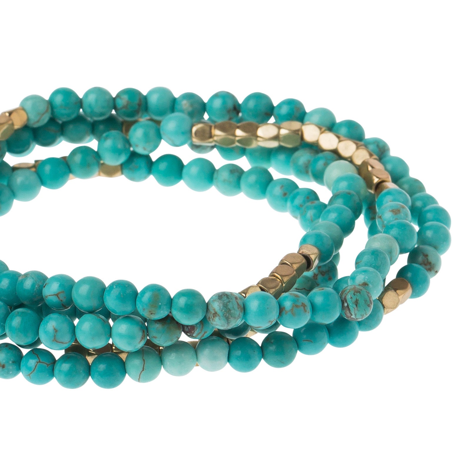 Turquoise - Stone Of The Sky Bracelet or Necklace, Gold — Lost Objects,  Found Treasures