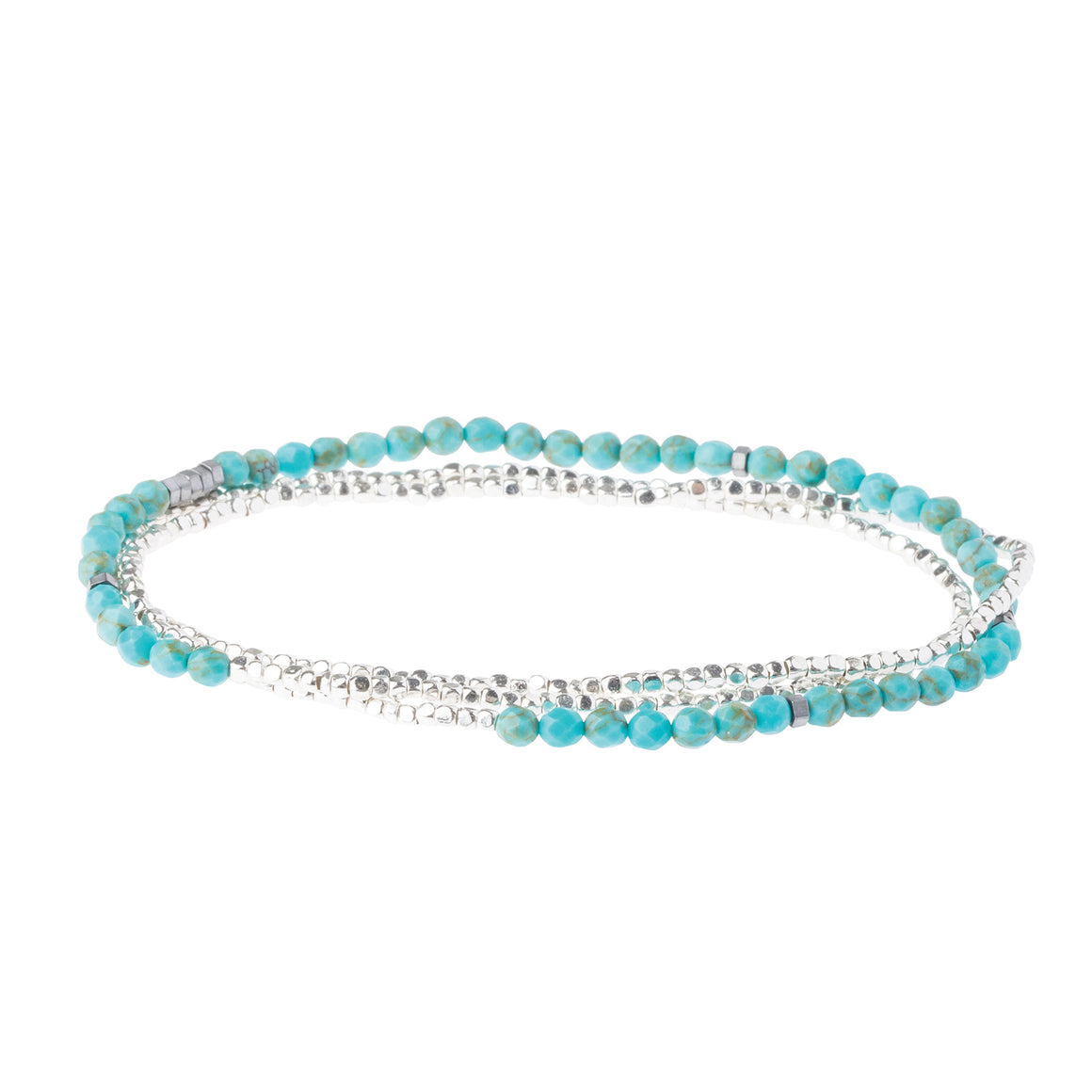Turquoise - Stone Of The Sky Bracelet or Necklace, Gold — Lost
