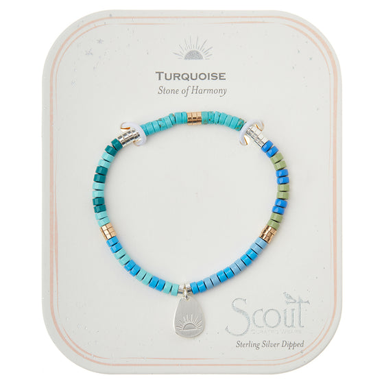 Turquoise - Stone Of The Sky Bracelet or Necklace, Gold — Lost Objects,  Found Treasures